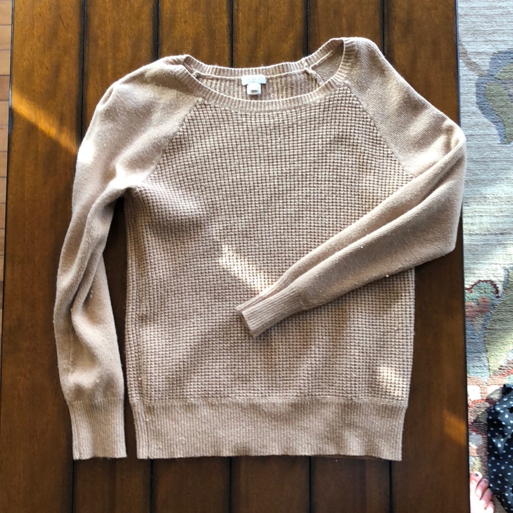 JCrew Waffle Cozy Sweater